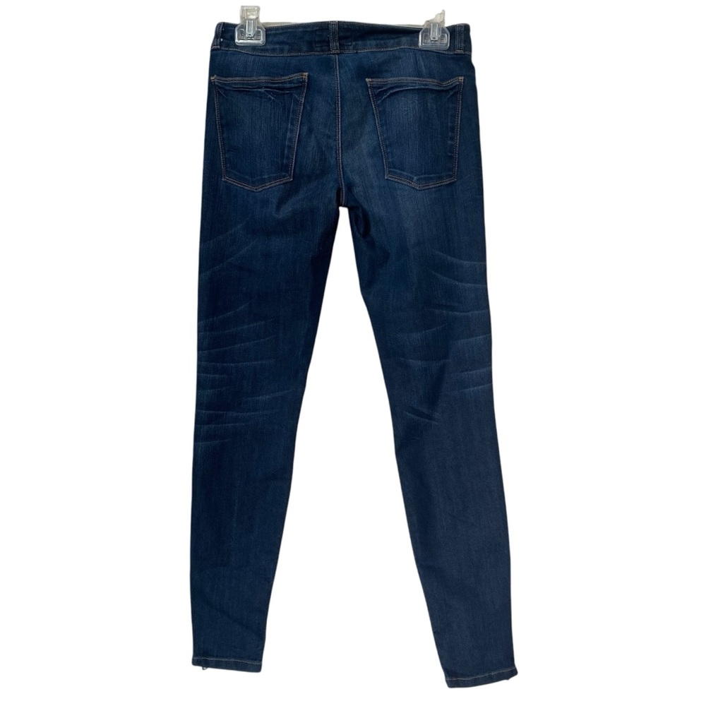 Current Elliot Dark Wash Blue Jeans Cropped Zipped Legging Jegging 27 low rise - Picture 5 of 7